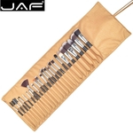 JAF J2404BU-B 24pcs escova maquiagem profissional Maquiagem Olhos Rosto Foundation Tool