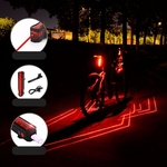 Noite Bicicleta da equitação da lâmpada Taillights carregamento USB Aviso brilhante Taillight Headlamp headlight