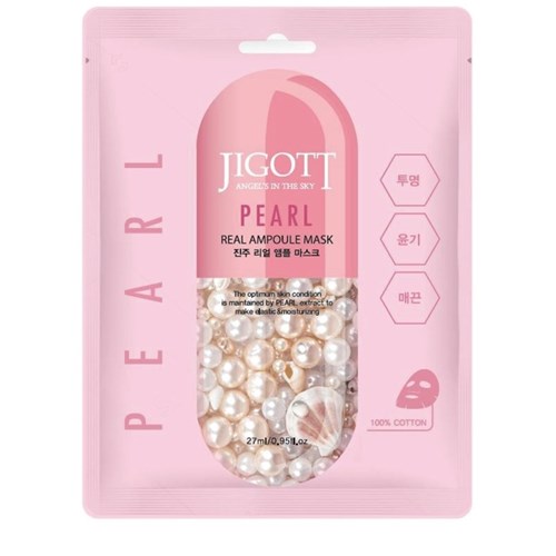 Jigott Pearl Real Ampoule Mask - 27Ml