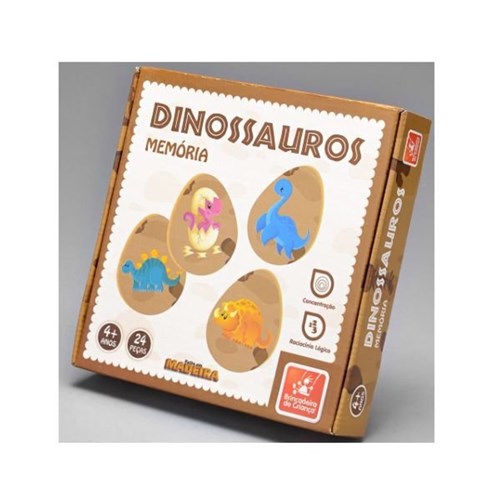 Jogo da Memoria Dinossauros Brincadeira de Criança 8306