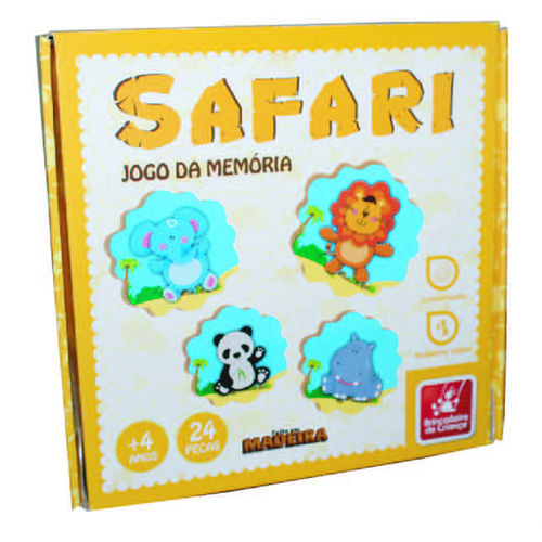 Jogo da Memória Safari 8351 Brincadeira de Criança