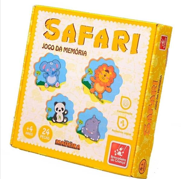 Jogo da Memória Safari 8351 Brincadeira de Criança