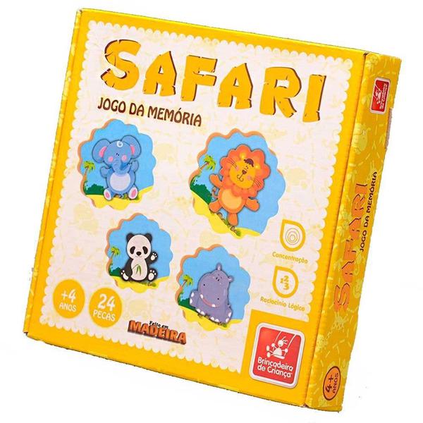 Jogo da Memória Safari - Brincadeira de Criança