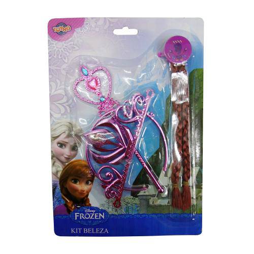 Jogo de Beleza Frozen Coroa Varinha Trança Brinquedo Infantil - Mix8 613148
