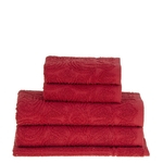 Jogo de toalhas de banho buddemeyer 5 peças florentina vermelho