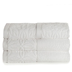 Jogo de toalhas de banho santista 4 peças platinum ligia branco