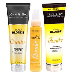 John Frieda Sheer Blonde Go Blonder Verão Kit - Spray + Condicionador + Shampoo Kit