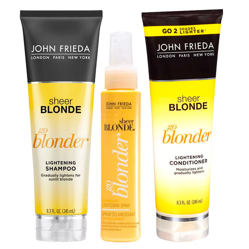 John Frieda Sheer Blonde Go Blonder Verão Kit - Spray + Condicionador + Shampoo