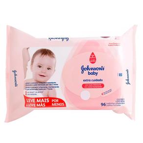 Johnson`s Baby Extra Cuidado - Toalhas Umedecidas 12x 96Un