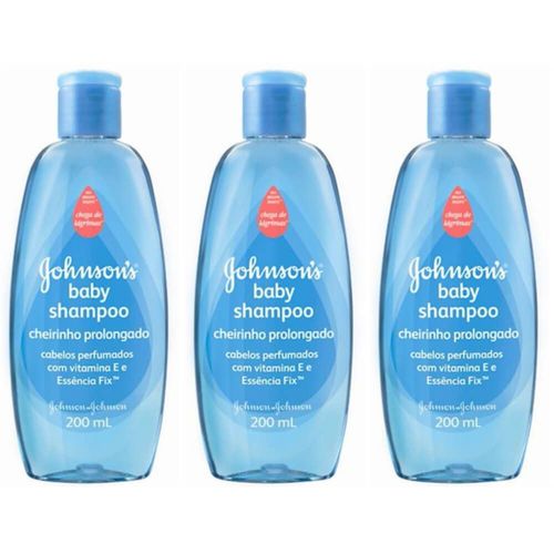 Johnsons Baby Cheirinho Prolongado Shampoo 200ml (kit C/03)