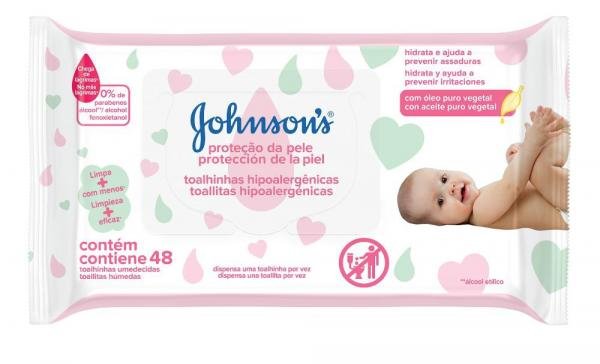Johnson's Baby Toalhinhas Extra Cuidado C/ 48