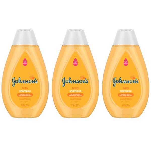 Johnsons Baby Tradicional Shampoo 400ml (Kit C/03)
