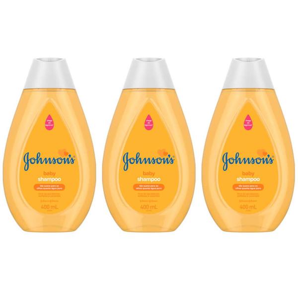 Johnsons Baby Tradicional Shampoo 400ml (Kit C/03)
