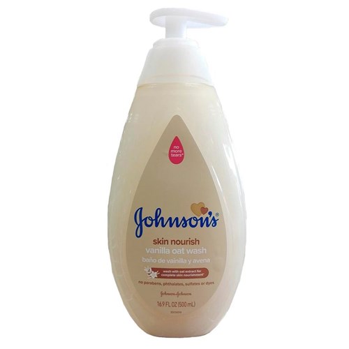 Johnsons Baby Wash Vanilla Oat 16.9 Oz