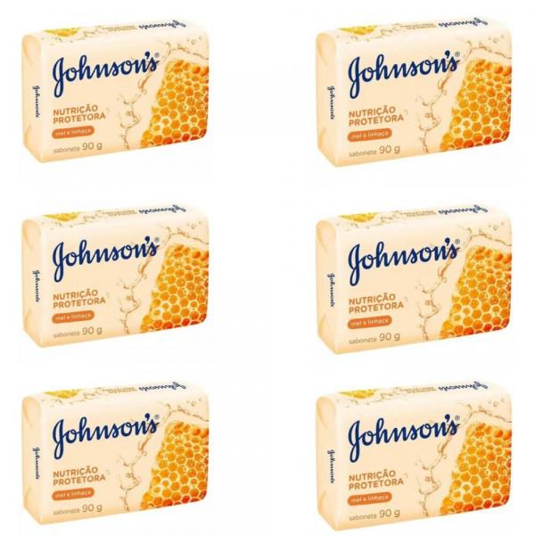 Johnsons Nutrição Protetora Sabonete 90g (Kit C/06)