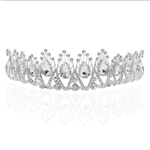 Jóias nupcial elegante Mulheres Crown elegante Headband Shimmer Rhinestone Crown Gostar