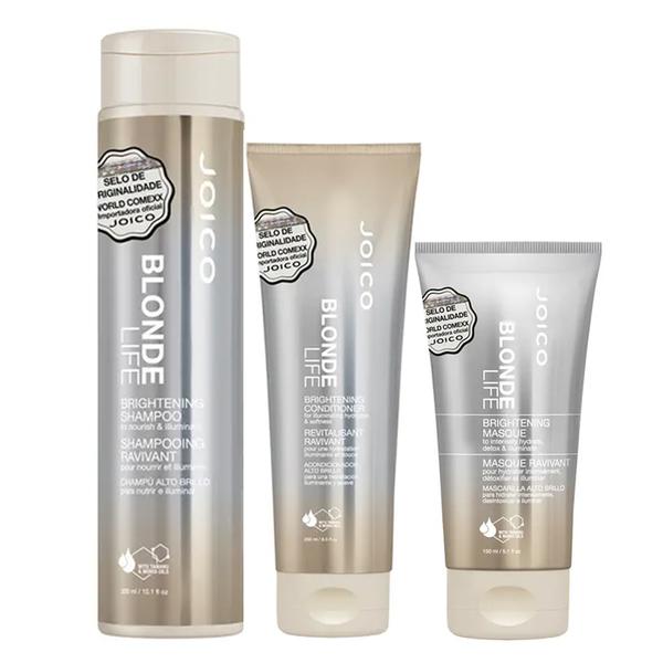Joico Blonde Life Brightening Kit - Máscara + Condicionador + Shampoo