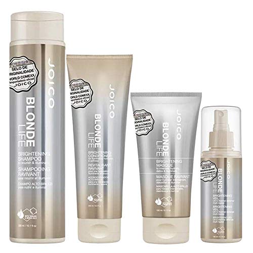 Joico Blonde Life Brightening Kit - Máscara + Leave-in + Condicionador + Shampoo