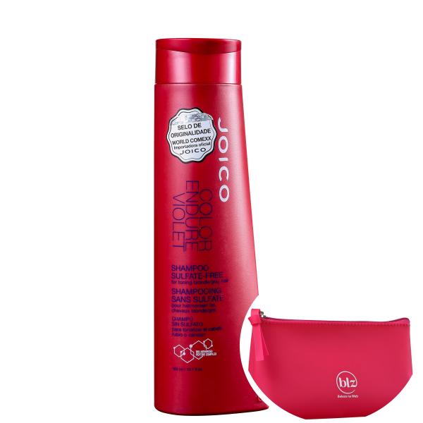 Joico Color Endure Violet - Shampoo Desamarelador 300ml + Nécessaire Pink Beleza na Web