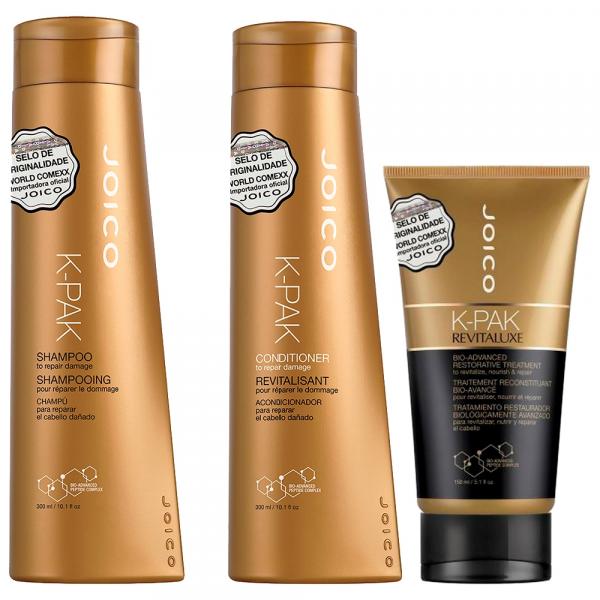 Joico K-pak Repair Damage Shampoo + Condicionador + Máscara