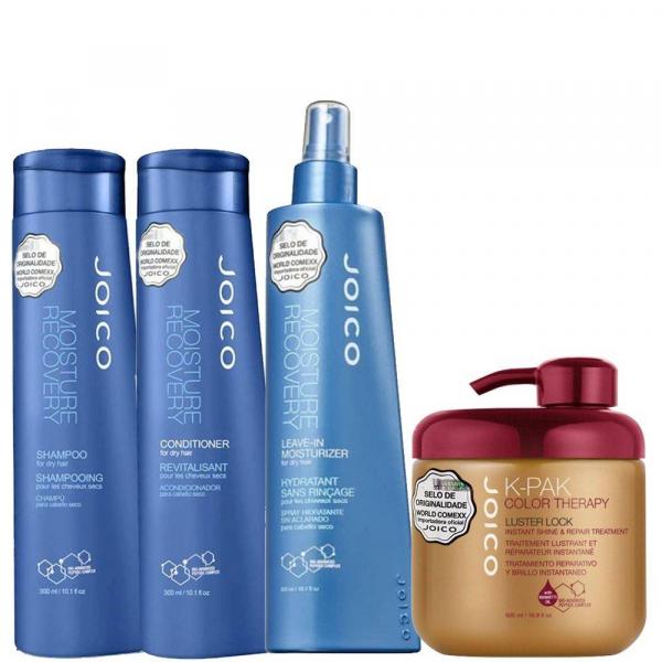 Joico Shampoo 300ml Condicionador 300ml Leave-in 300ml Máscara K-pak 500g