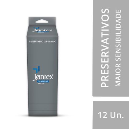 Jontex Preservativo Camisinha Lubrificado Sensitive Display
