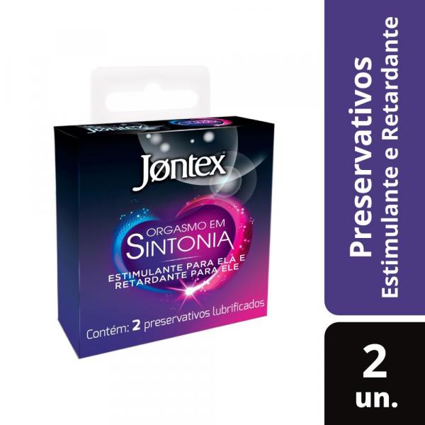 Jontex Preservativo Camisinha Orgasmo em Sintonia 2 Unidades