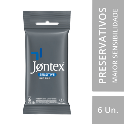 Jontex Preservativo Camisinha Sensitive 6 Unidades