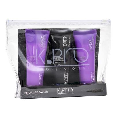 K-Pro Ritual de Caviar 1 Shampoo 45ml + 1 Deep Reconstrutor 45g + 1 Condicionador 45g