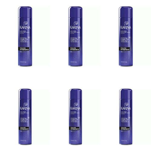Karina Crystal Complex Hair Spray Extra Forte 400ml (kit C/06)