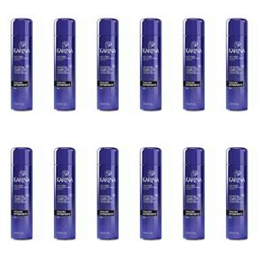Karina Crystal Complex Hair Spray Extra Forte 400ml - Kit com 12