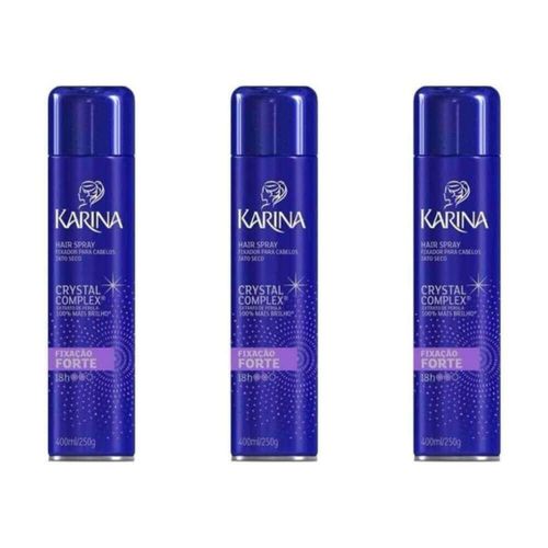 Karina Crystal Complex Hair Spray Forte 400ml (kit C/03)