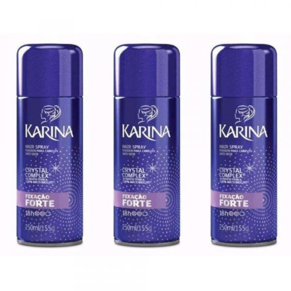 Karina Crystal Complex Hair Spray Forte 250ml (Kit C/03)