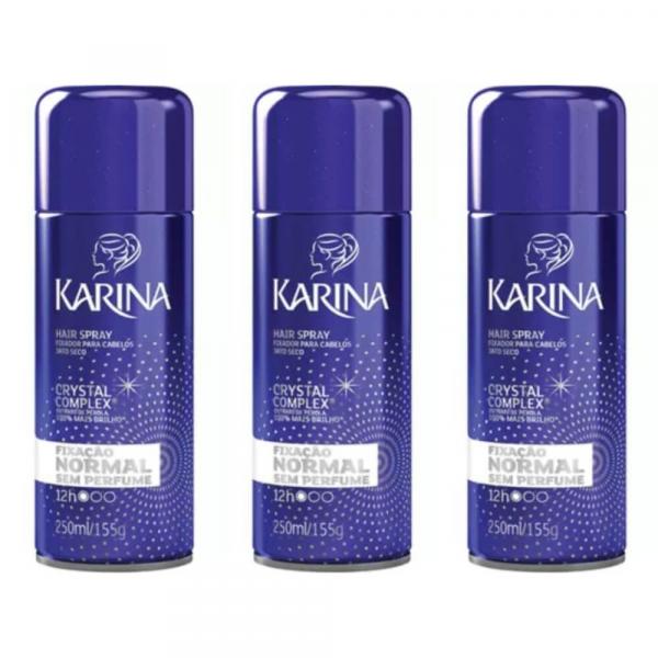 Karina S/ Perfume Hair Spray 250ml (Kit C/03)