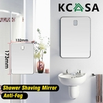 KCASA Anti Nevoeiro Banheiro Chuveiro Espelho No Nevoeiro Barbear Fogless Ventosa
