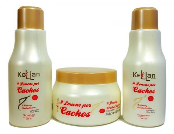 Kellan do Brasil Kit Loucas por Cachos Shampoo Condicionador e Máscara