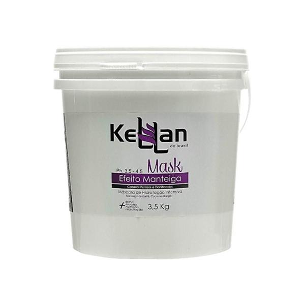 Kellan Excellent Mask-Efeito Manteiga 3,5Kg - Máscara de Tratamento Capilar - Kellan Cosmeticos