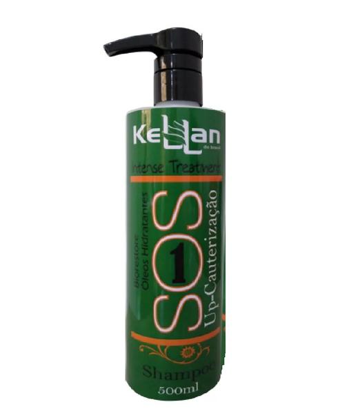 Kellan SOS Restaurador Shampoo 500ml - Kellan Cosmeticos