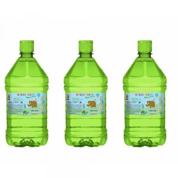 Kelma Baby Kids Maçã Verde Shampoo 1 L (Kit C/03)