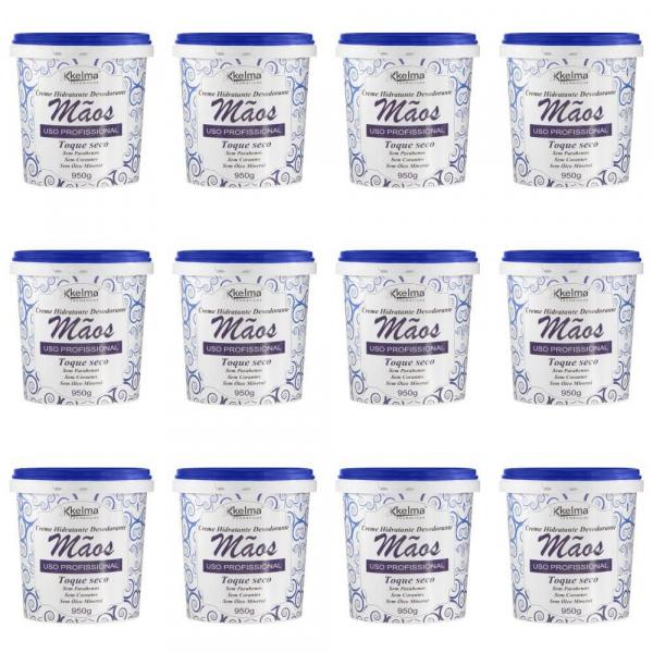 Kelma Creme Hidratante Desodorante P/ Mãos 950g (Kit C/12)
