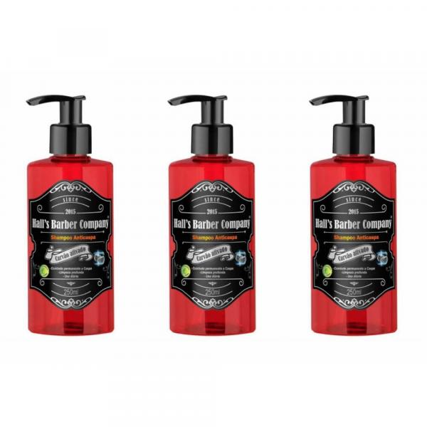 Kelma Halls Barber Anticaspa Shampoo 200ml (Kit C/03)