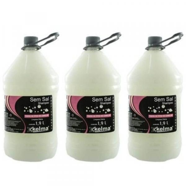Kelma S/ Sal Shampoo 1,9 L (Kit C/03)