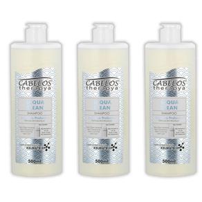 Kelma Therapya Acqua Clean Pré Shampoo 500ml - Kit com 03