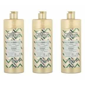 Kelma Therapya Óleos Especiais Shampoo 500ml - Kit com 03