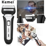 KEMEI 3-IN-1 Aparador de pêlos elétrico Clipper Men Nose / Ear Shaver Barber Haircut