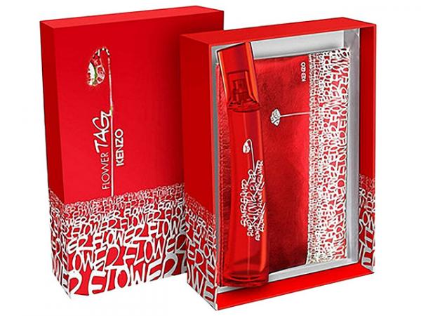 Kenzo Coffret Flower Tag - Perfume Feminino Edt 30 Ml + Necessaire Vermelha