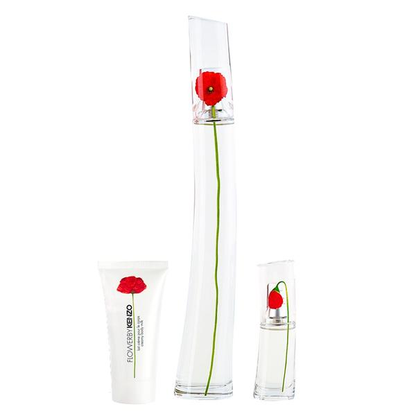 Kenzo Flower By Kenzo Kit - Eau de Parfum + Loção Corporal + Travel Size