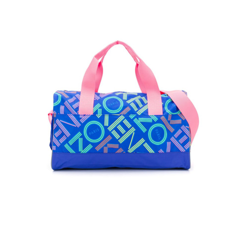 Kenzo Kids Logo-print Weekend Bag - Azul