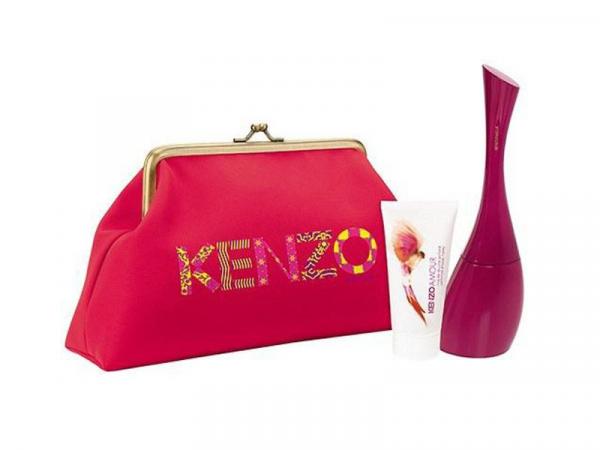 Kenzo Kit de Perfume Feminino Amour 50ml - Edp + Loção Perfumada 50ml + Necessaire