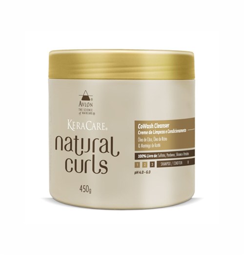 KeraCare Natural Curls Avlon CoWash Cleanser Creme de Limpeza e Condicionamento 450g
